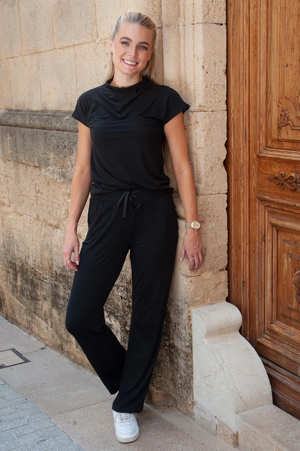 Alma Top | Sort | Blød t-shirt fra Liberté Essentiel - Image 5