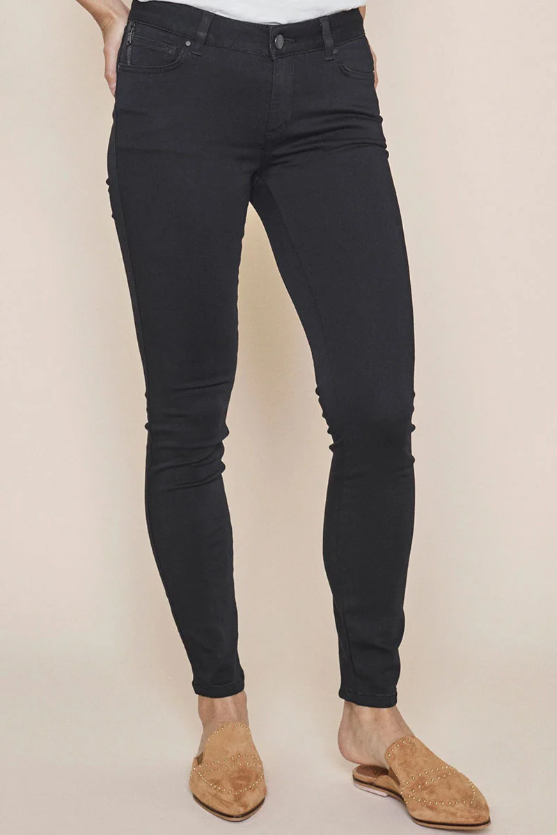 Victoria 7/8 Silk Touch | Sort | Ankel jeans fra Mos Mosh - Image 3