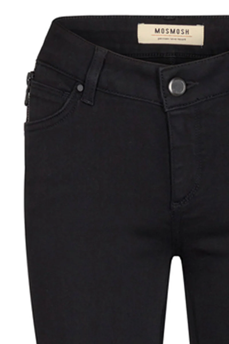 Victoria 7/8 Silk Touch | Sort | Ankel jeans fra Mos Mosh - Image 4