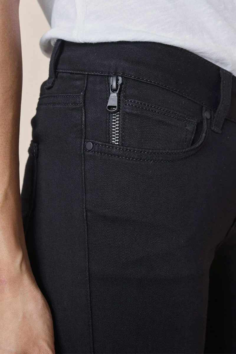 Victoria 7/8 Silk Touch | Sort | Ankel jeans fra Mos Mosh - Image 6
